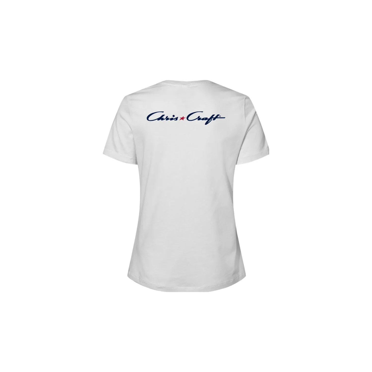 Chris Craft Dave Bofill T-shirt dame navy bomuld