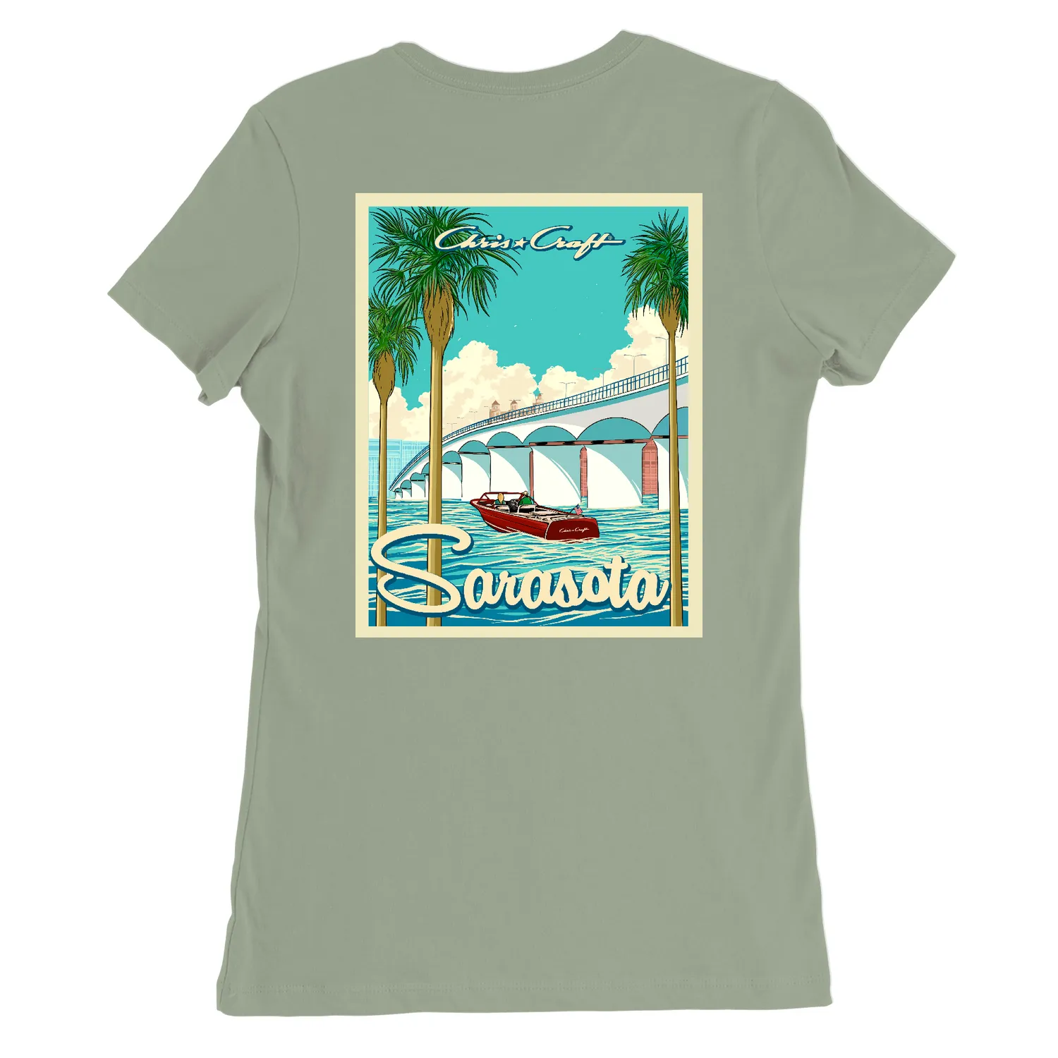Chris Craft The Sarasota damet-shirt navy bomuld