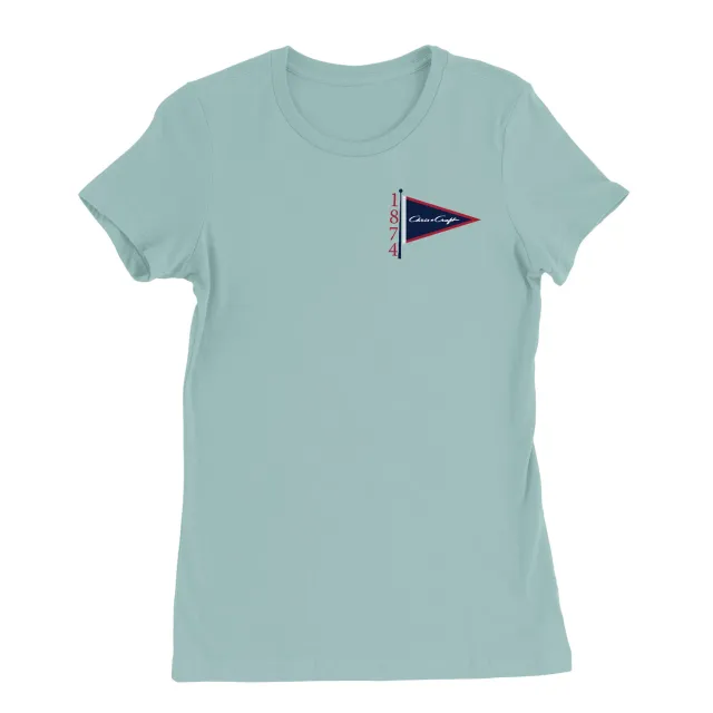 Chris Craft Pennant Classic t-shirt dame lyseblå bomuld