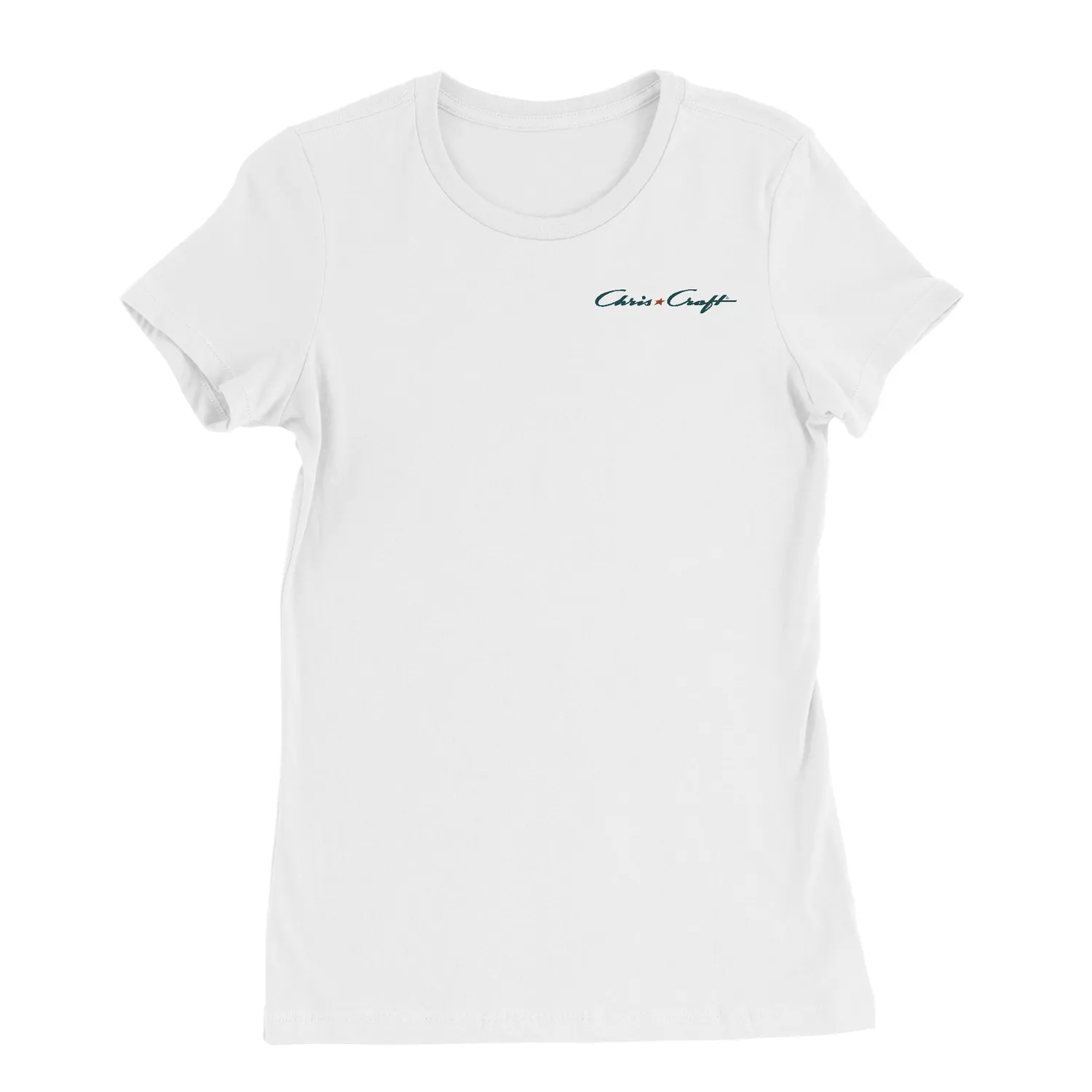 Chris Craft Old Glory T-shirt dame hvid bomuld