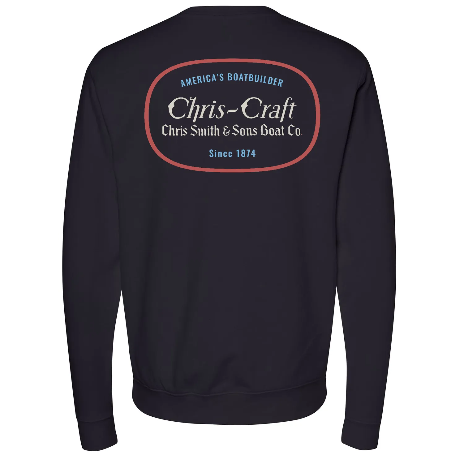 Chris Craft Americas Boatbuilder herresweatshirt navy