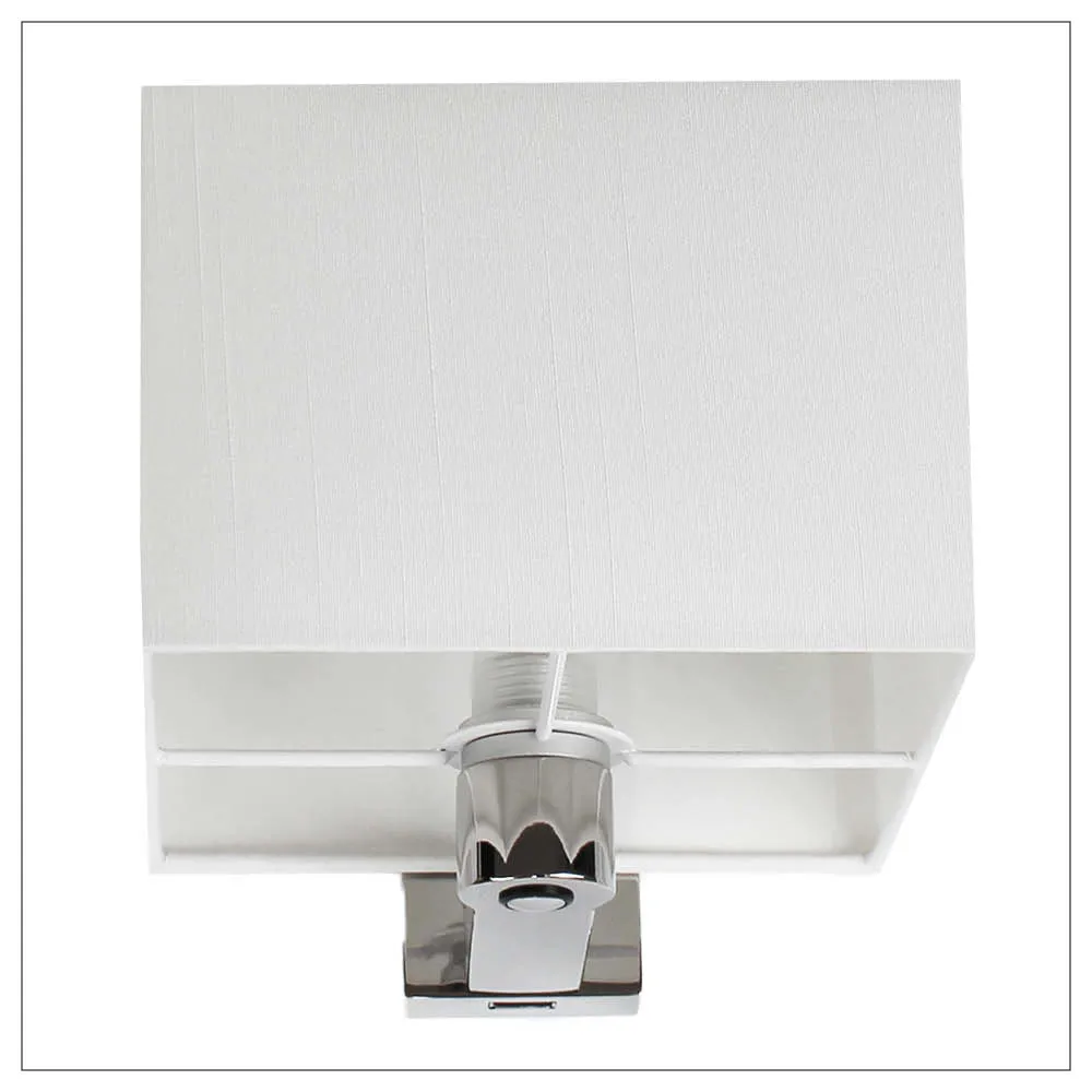 Casolux Wallis Large væglampe stofskærm USB Touch