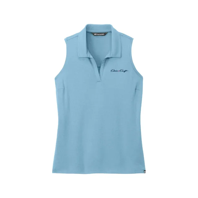 Chris Craft Coto Performance polo ærmeløs lyseblå dame