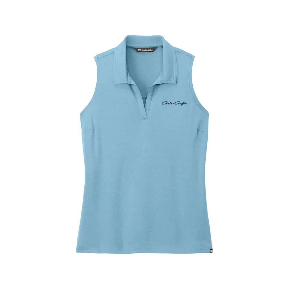 Chris Craft Coto Performance polo ærmeløs lyseblå dame