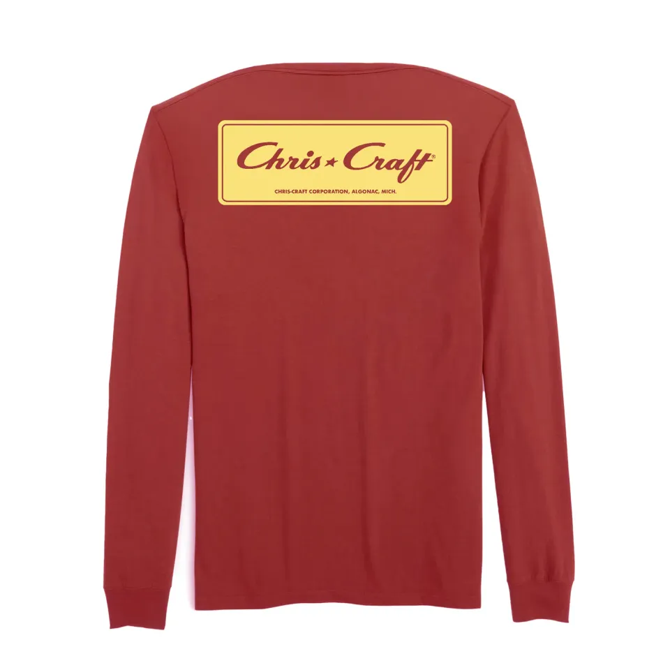 Chris Craft Trademark herre langærmet T-shirt sort bomuld