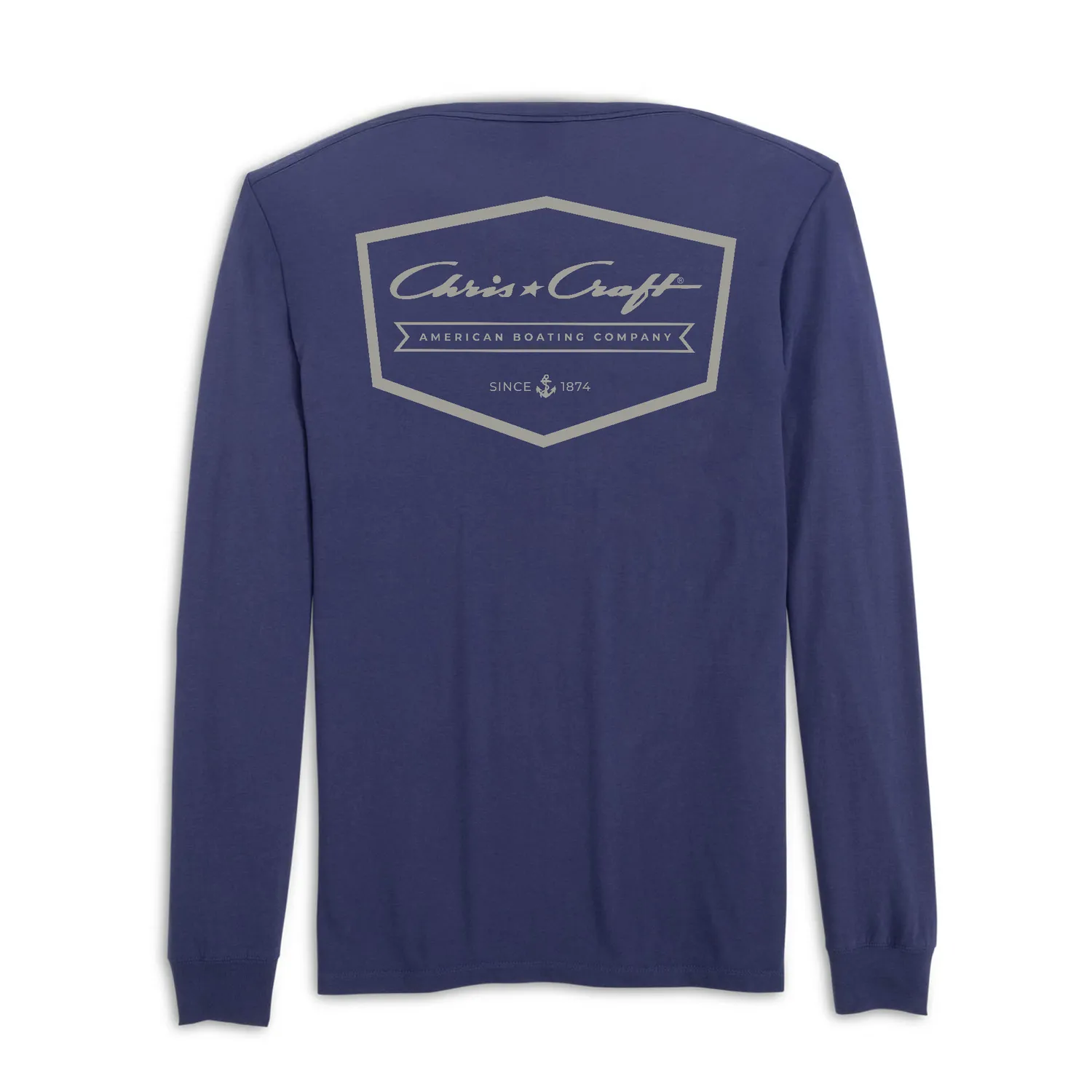 Chris Craft Roamer langærmet T-shirt teal bomuld