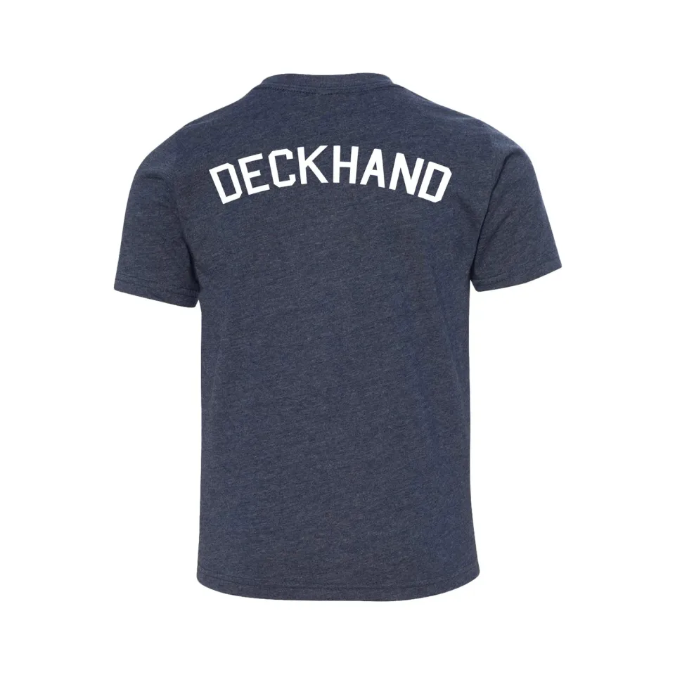 Chris Craft Deckhand børne T-shirt navy bomuldsblanding