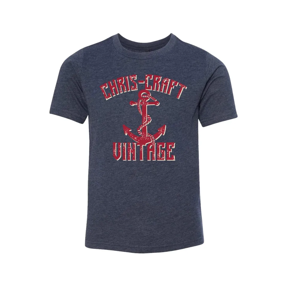 Chris-Craft Vintage T-shirt navy – børn bomuld