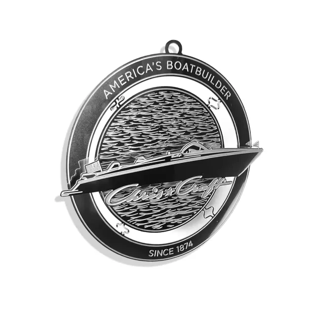 Chris Craft Holiday juleornament metal båd 3D