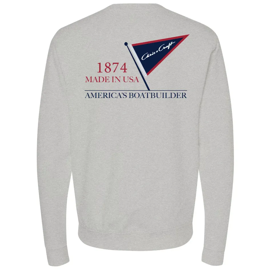 Chris Craft Eminent crewneck grå herre fleece