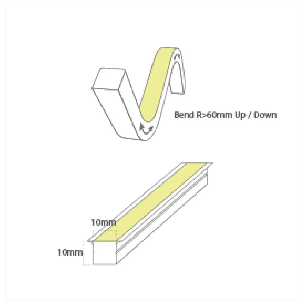 Casolux Line Wings UpDown LED neonbånd fleksibelt