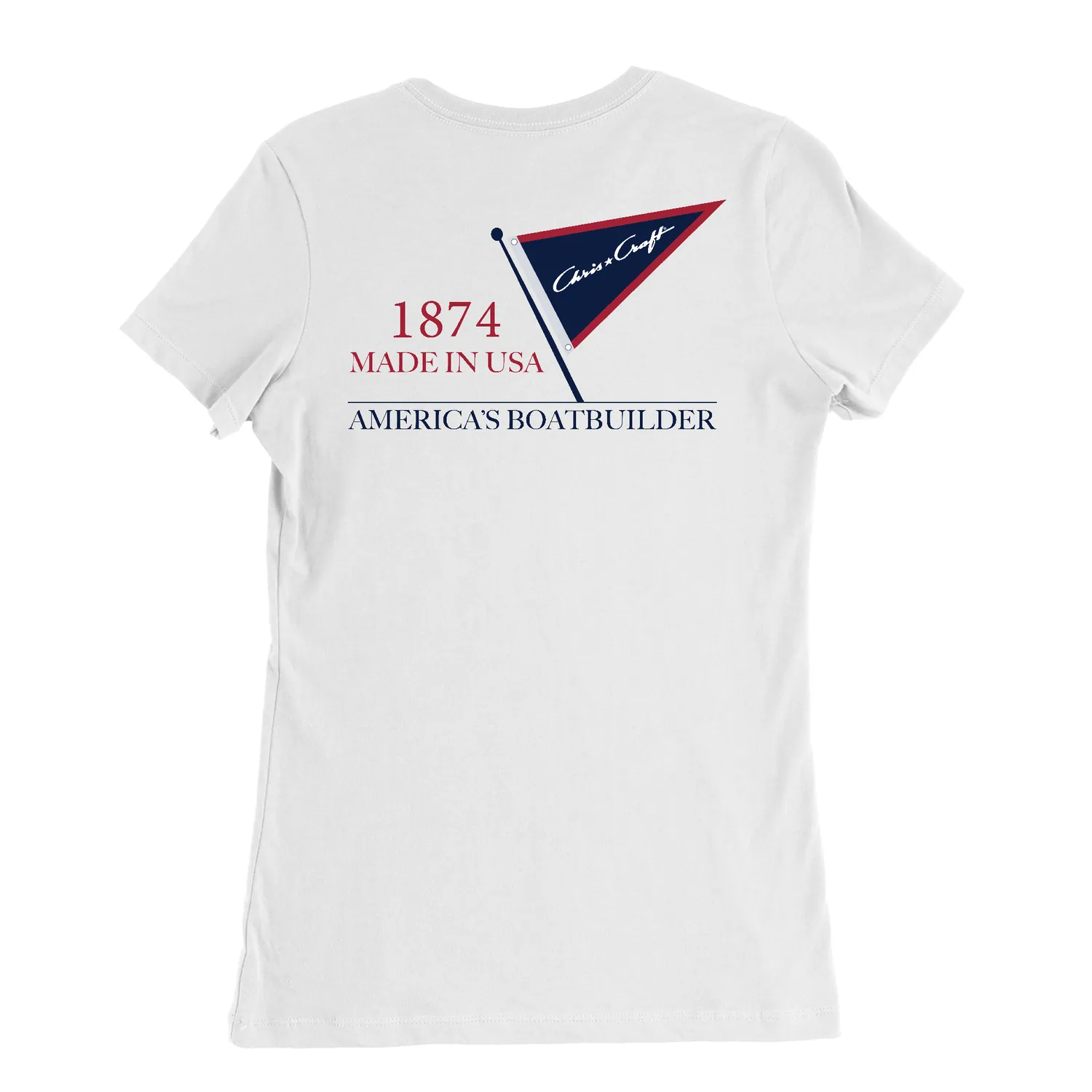 Chris Craft Eminent damet-shirt hvid bomuld