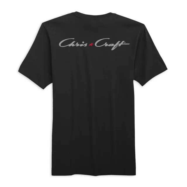 Chris-Craft Algonac T-shirt sort – herre bomuld