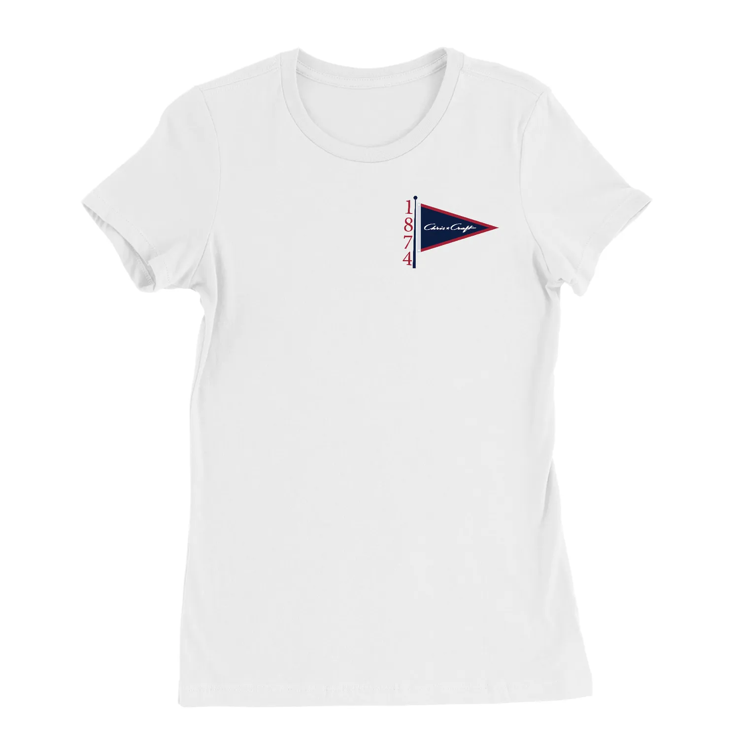 Chris Craft Pennant Classic t-shirt dame lyseblå bomuld