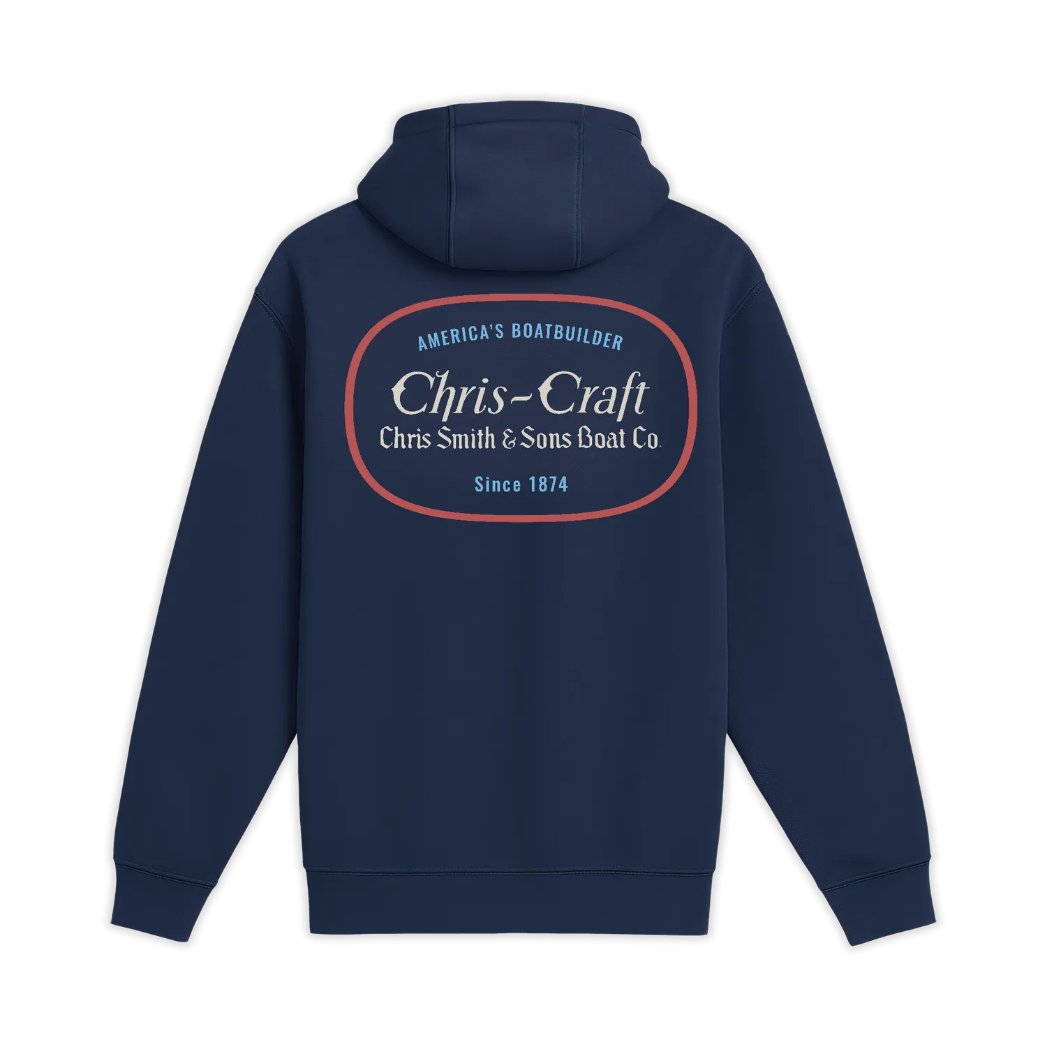 Chris Craft America's Boatbuilder herre hoodie sort