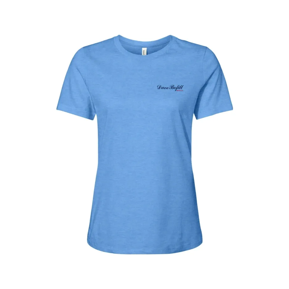 Chris Craft Dave Bofill T-shirt dame navy bomuld