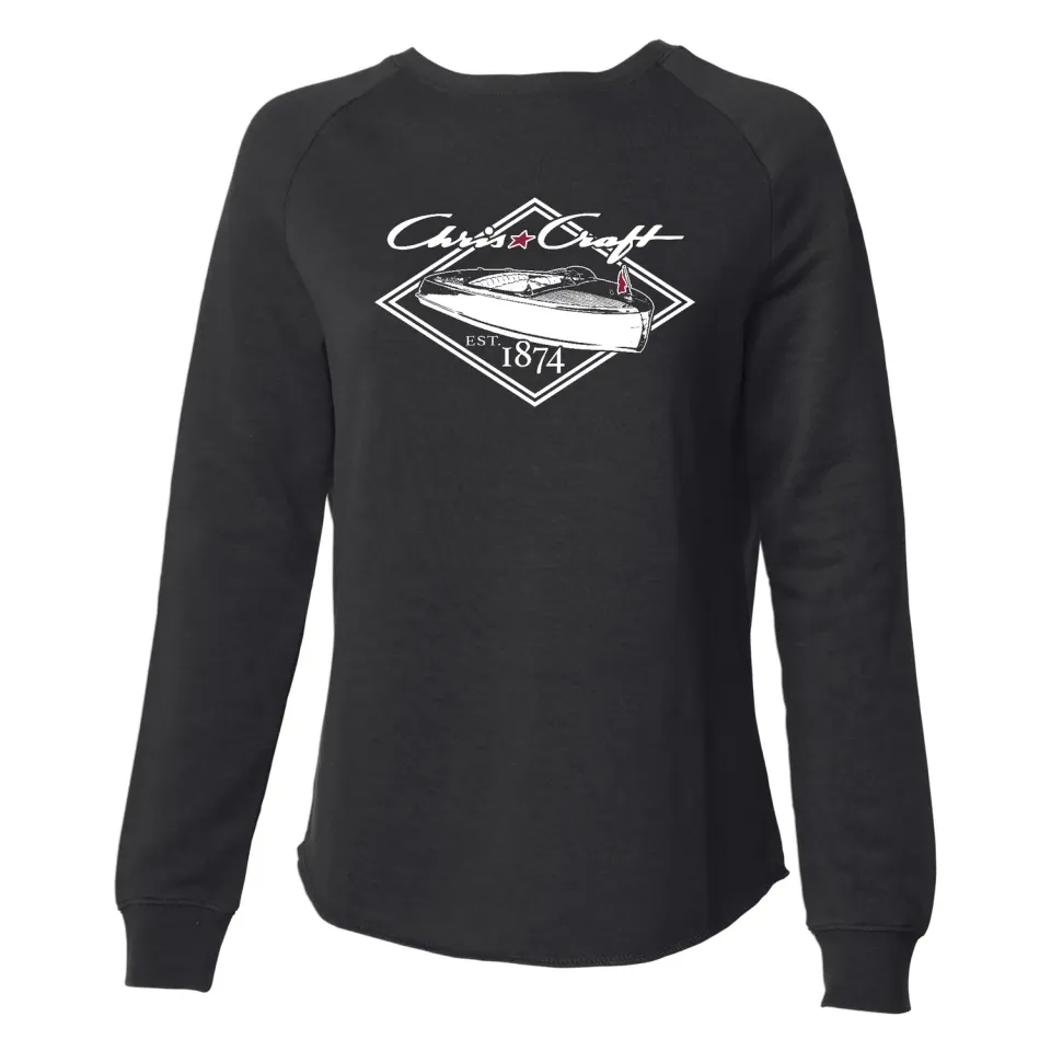 Chris Craft Cruiser sweatshirt dame sort fleece
