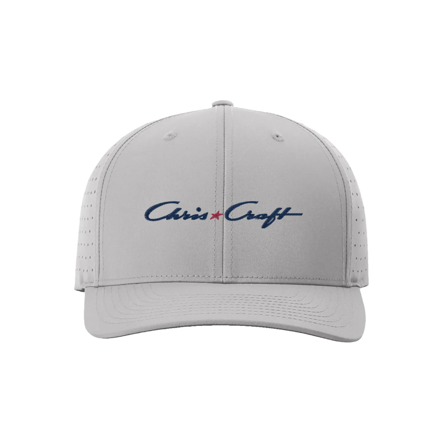 Chris Craft Sport perforeret snapback-kasket grå