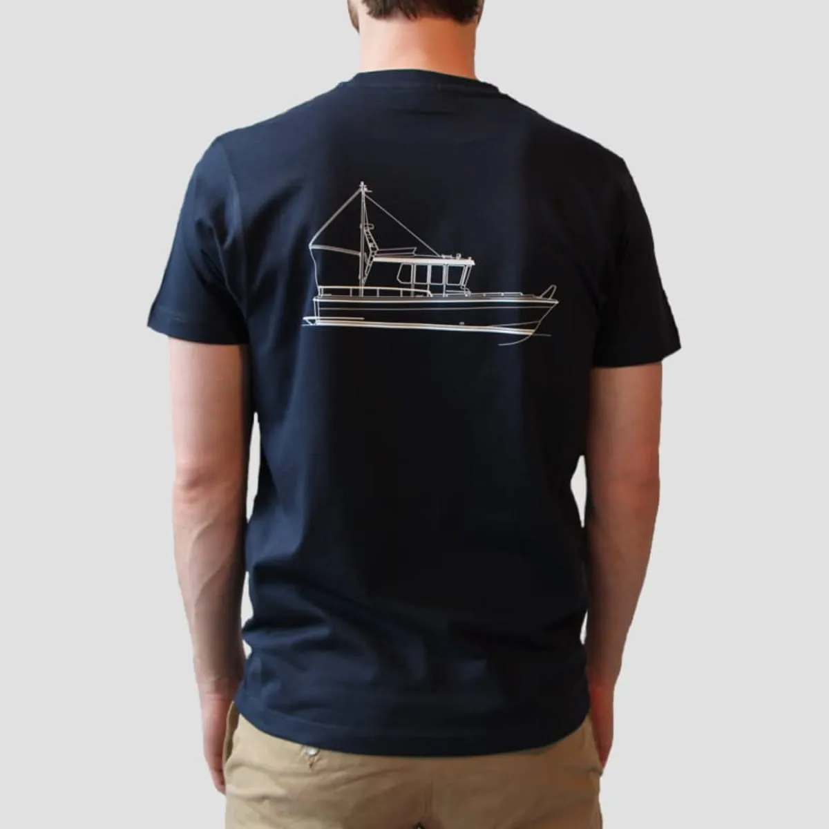 Targa T-shirt bomuld klassisk navy blue