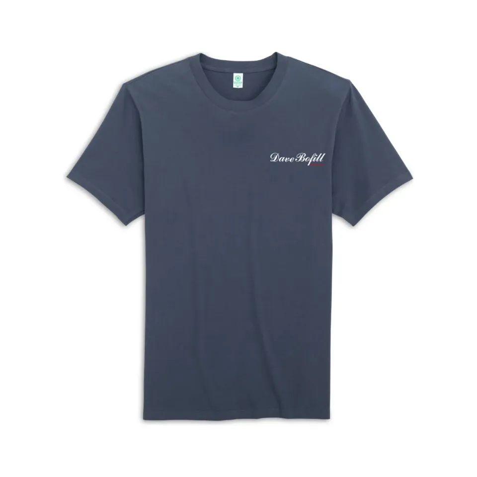 Chris Craft Dave Bofill herre t-shirt navy blanding