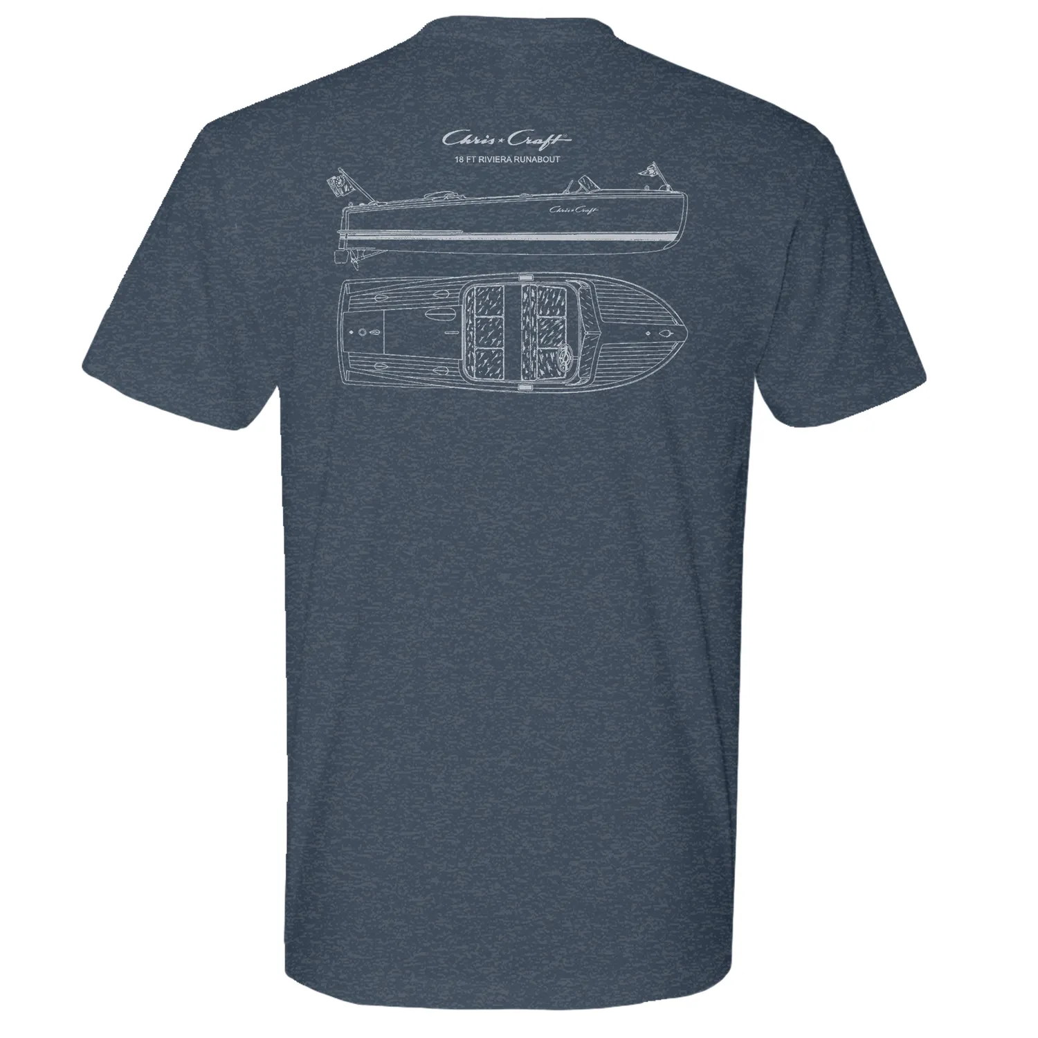 Chris Craft Riviera t-shirt herre sort bomuld