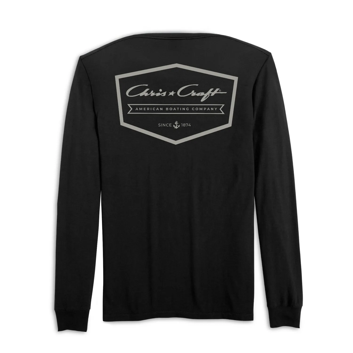 Chris Craft Roamer langærmet T-shirt teal bomuld