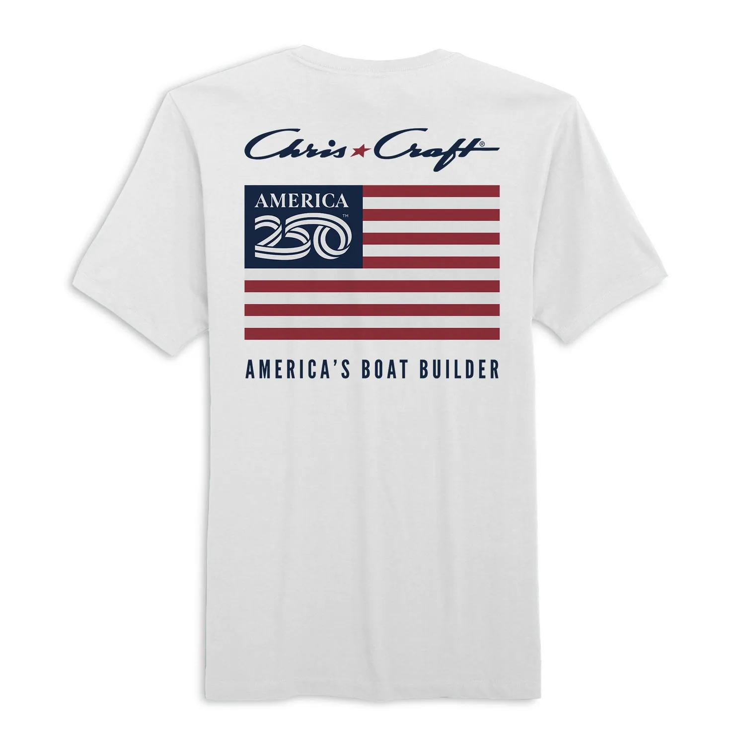 Chris Craft America250 T-shirt navy herre bomuld