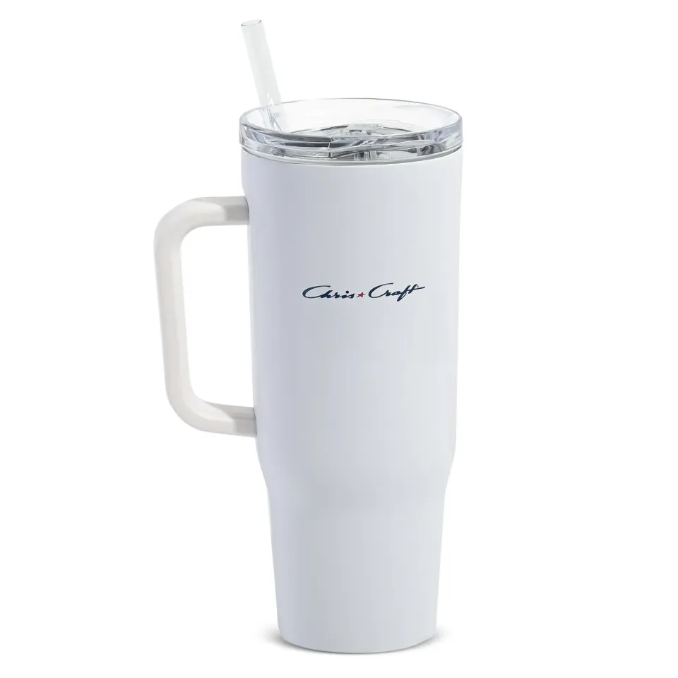 Chris Craft Corkcicle Cruiser termokop 40oz hvid
