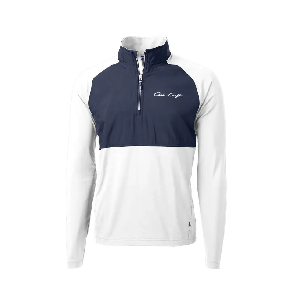 Chris Craft Cutter & Buck quarter zip genbrugspolyester