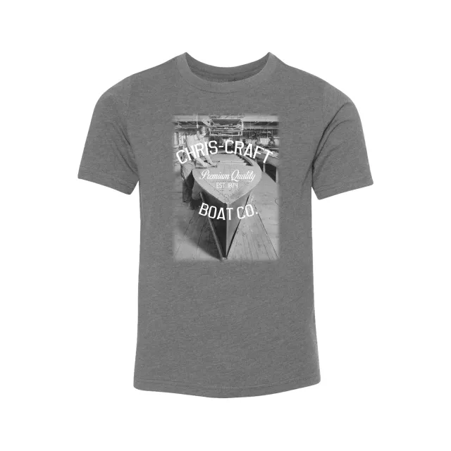Chris Craft 1874 T-shirt børn mørkegrå