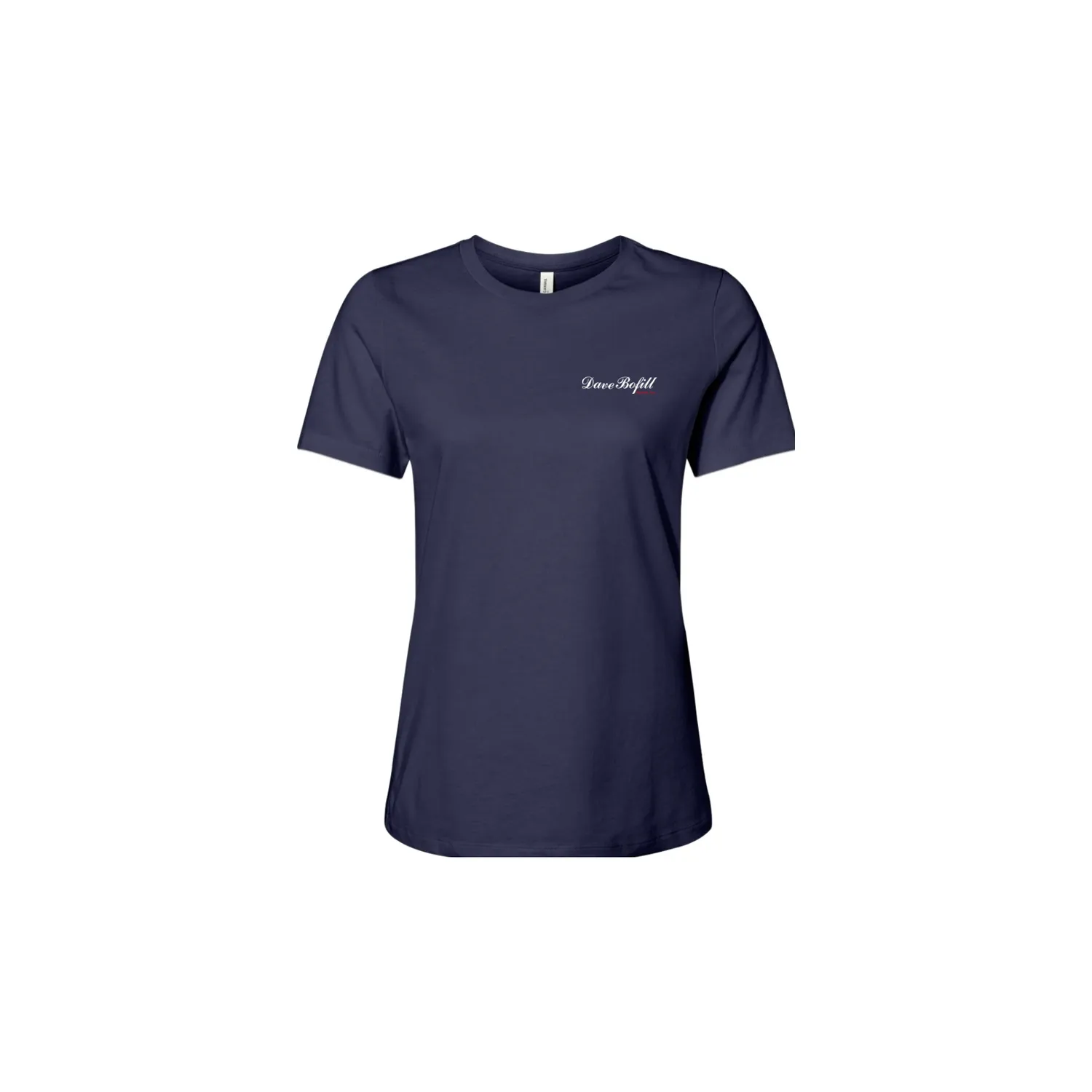 Chris Craft Dave Bofill T-shirt dame navy bomuld
