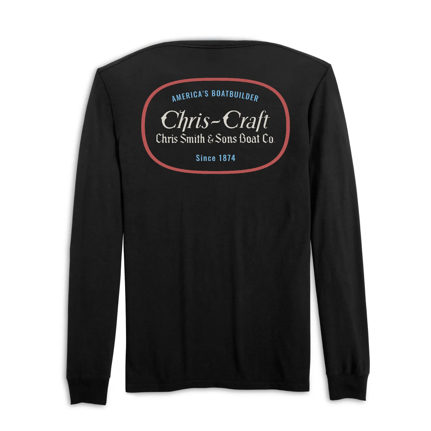 Chris Craft America's Boatbuilder langærmet t-shirt navy bomuld