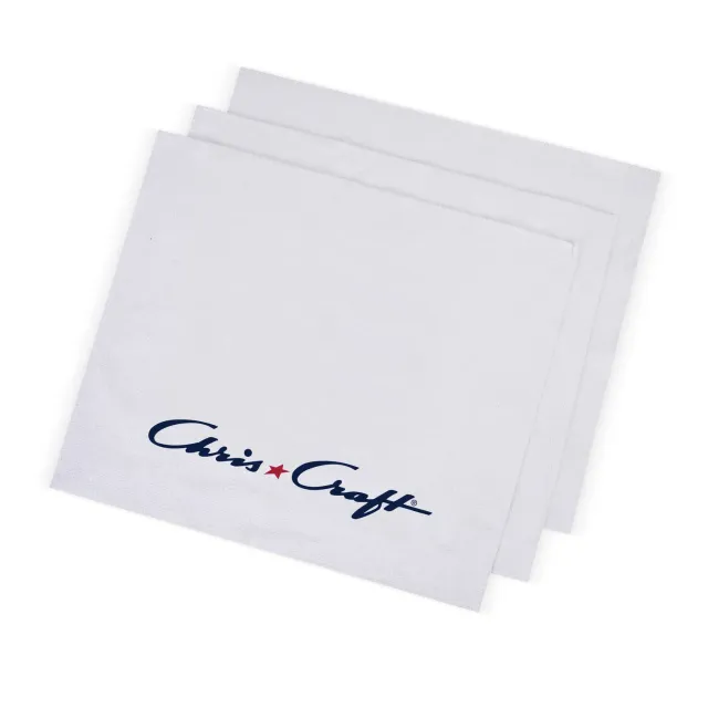 Chris Craft rengøringsklude 3-pak polyester logo