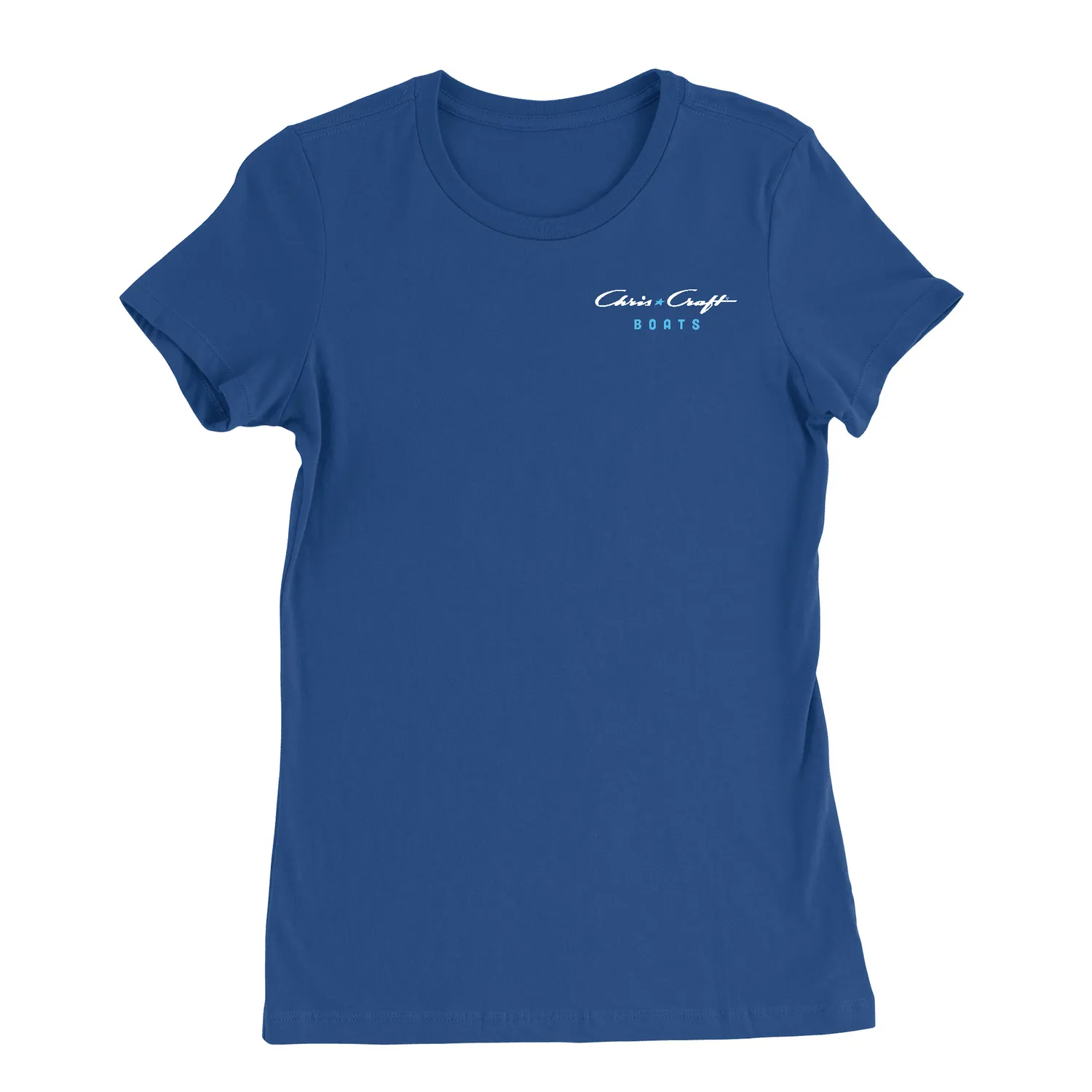 Chris Craft Star dame T-shirt royal bomuld med stjerne