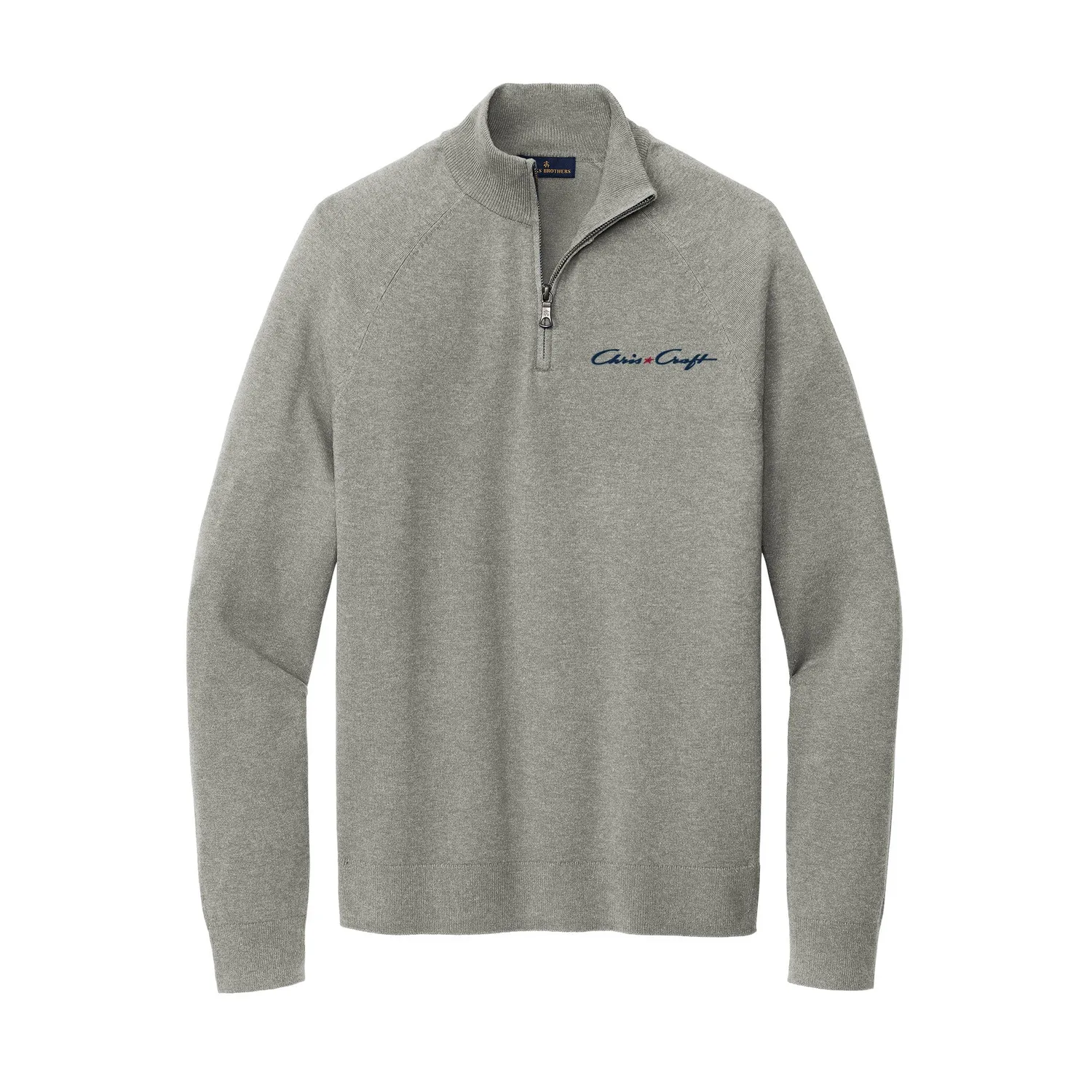 Chris-Craft Cotton Stretch quarterzip navy bomuld