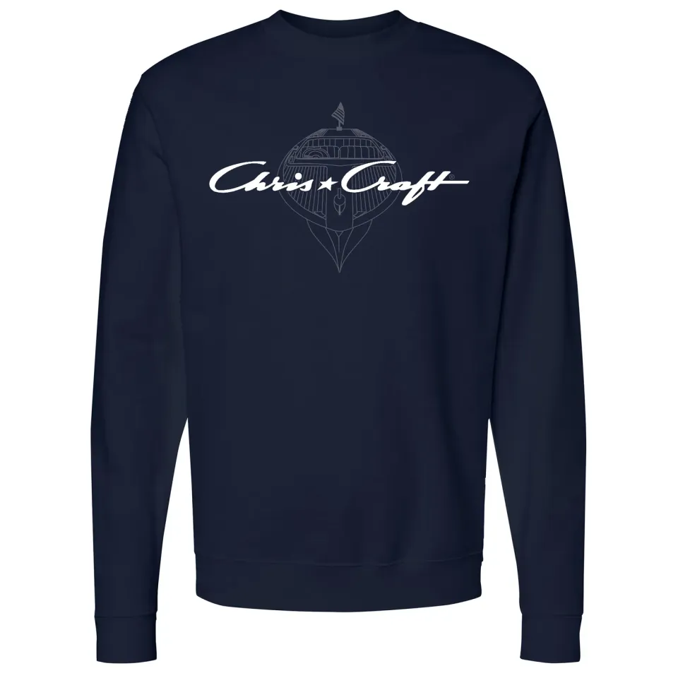 Chris Craft Seaworthy herre sweatshirt sort fleece