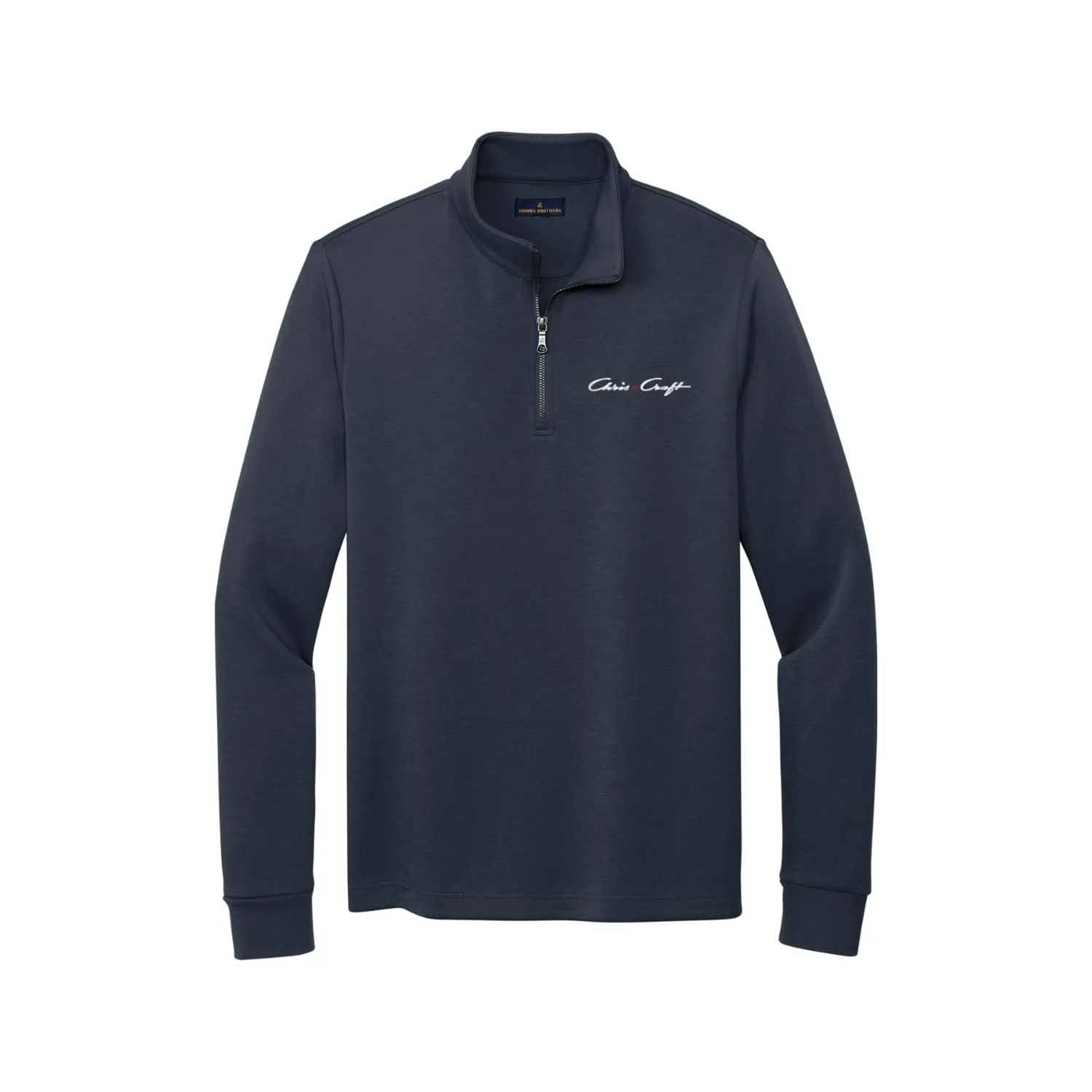 Chris Craft Double-Knit 1/4-Zip herretrøje sort large struktureret