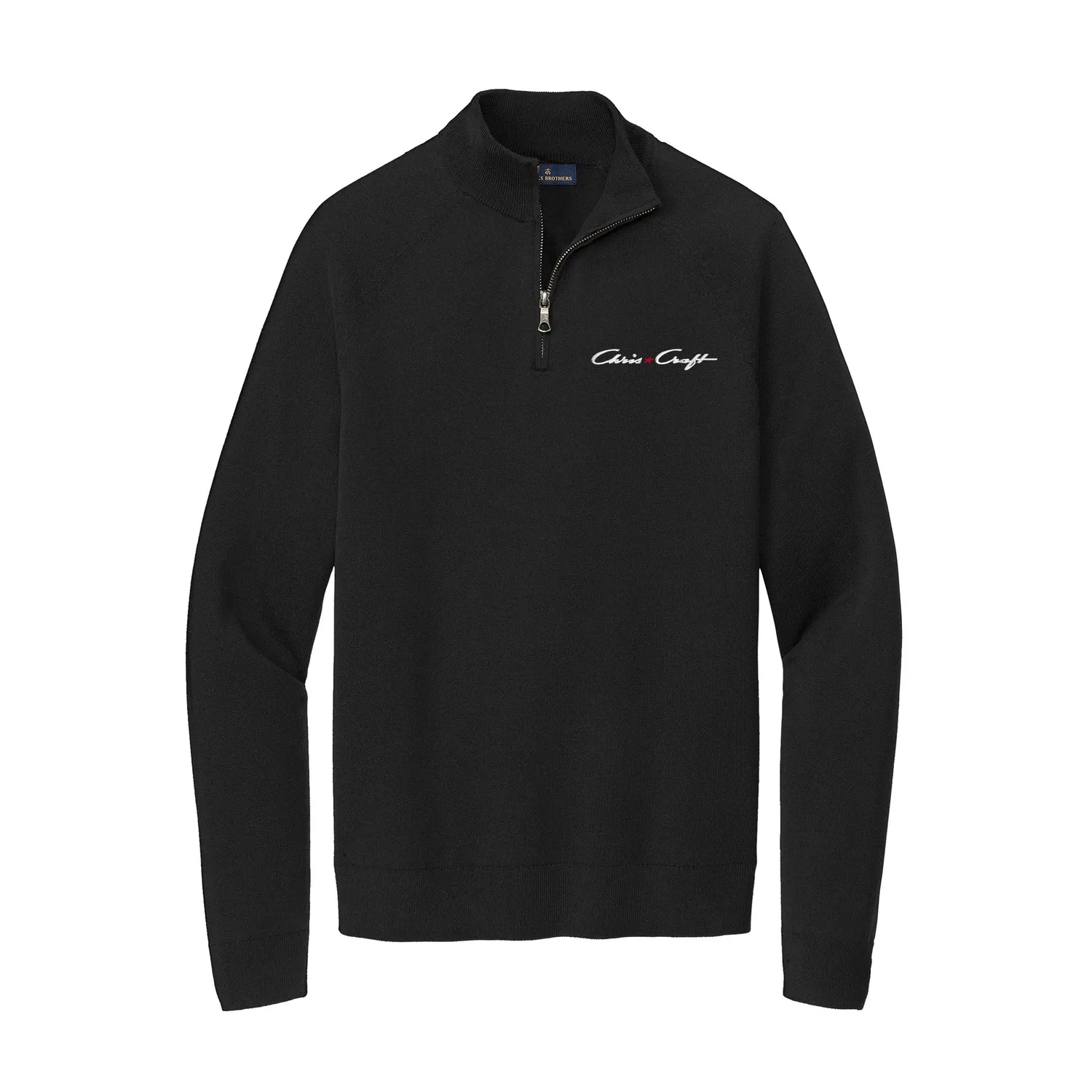 Chris-Craft Cotton Stretch quarterzip navy bomuld