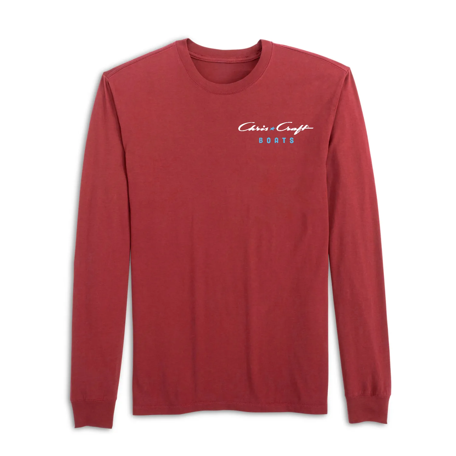 Chris Craft Star herre langærmet t-shirt sort bomuld
