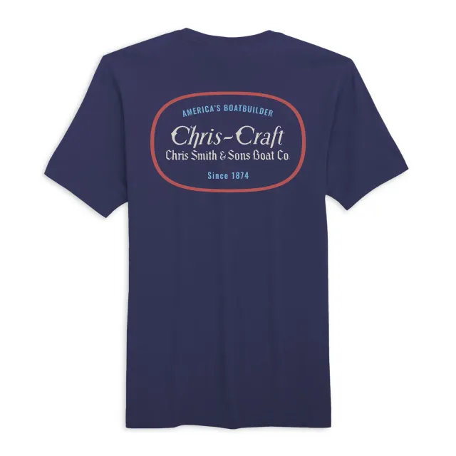 Chris Craft America t-shirt herre sort bomuld