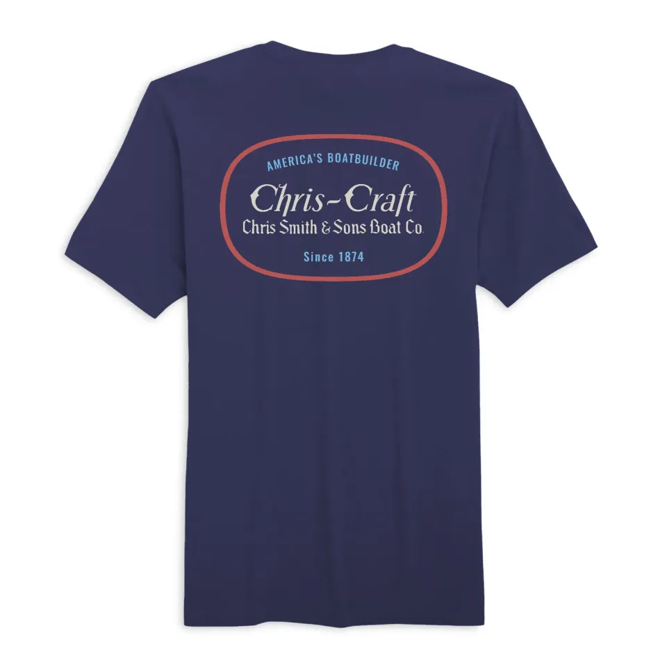 Chris Craft America t-shirt herre sort bomuld