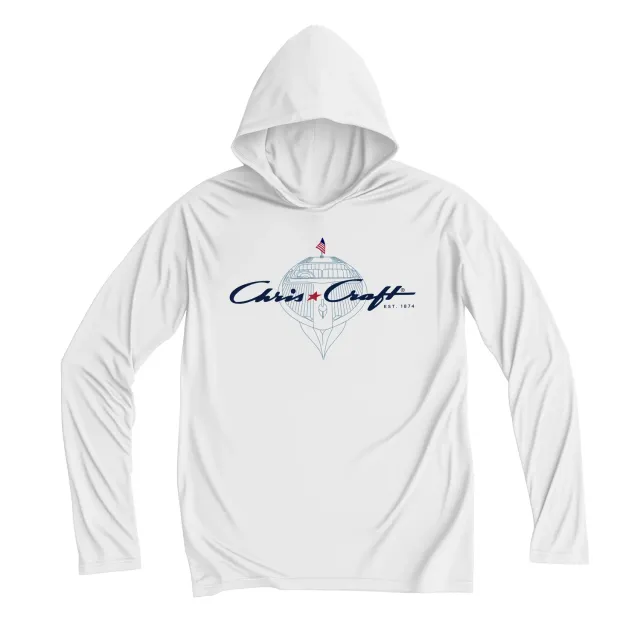 Chris Craft Keel langærmet hoodie UPF 50+ slim cut