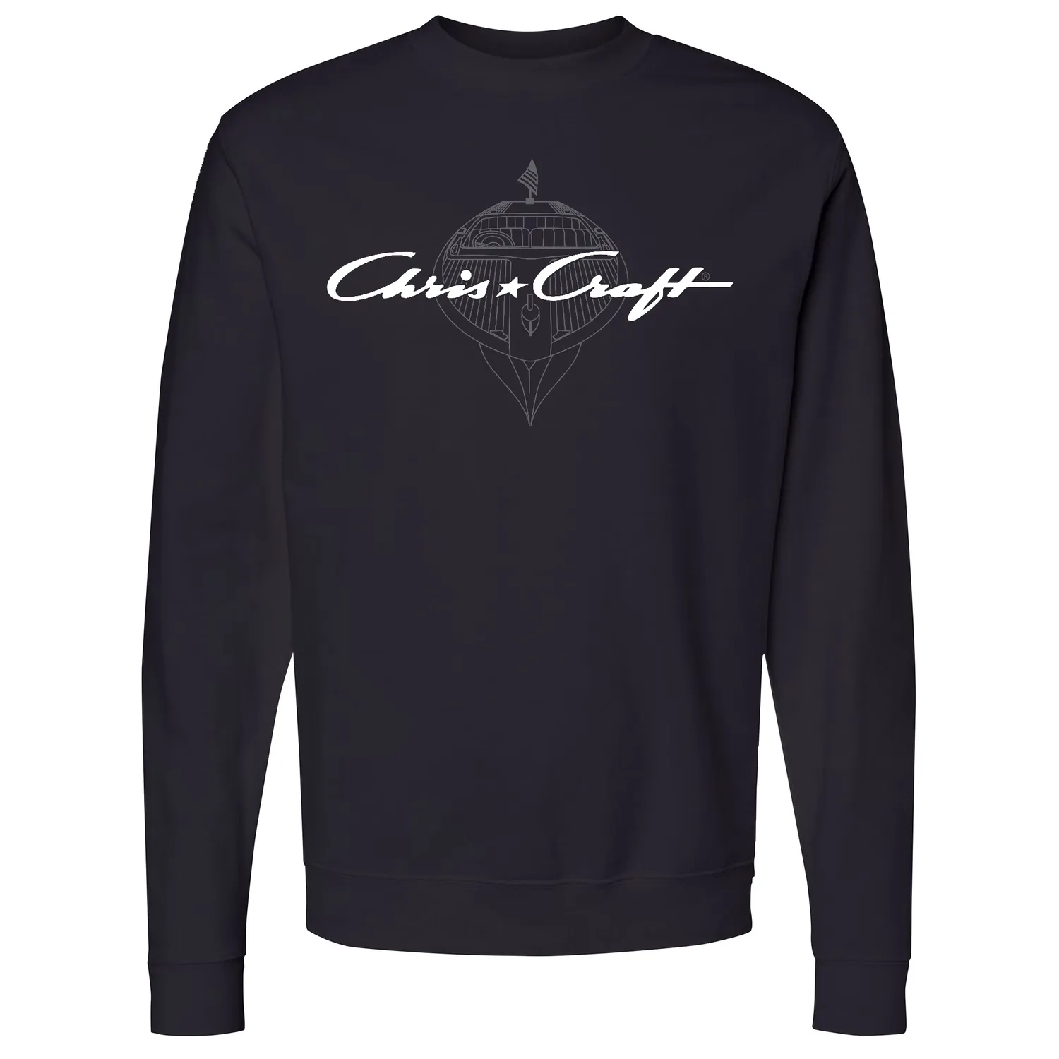 Chris Craft Seaworthy herre sweatshirt sort fleece