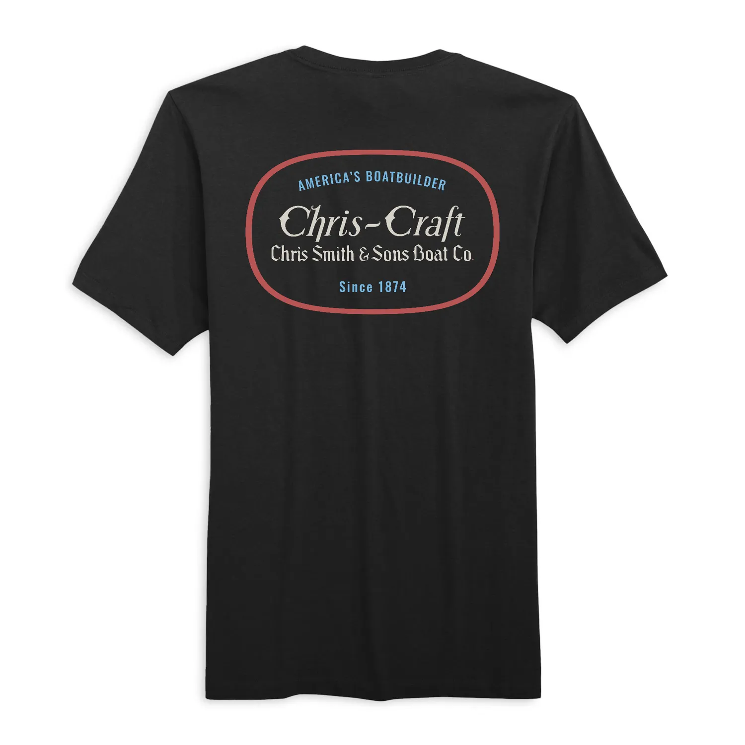 Chris Craft America t-shirt herre sort bomuld