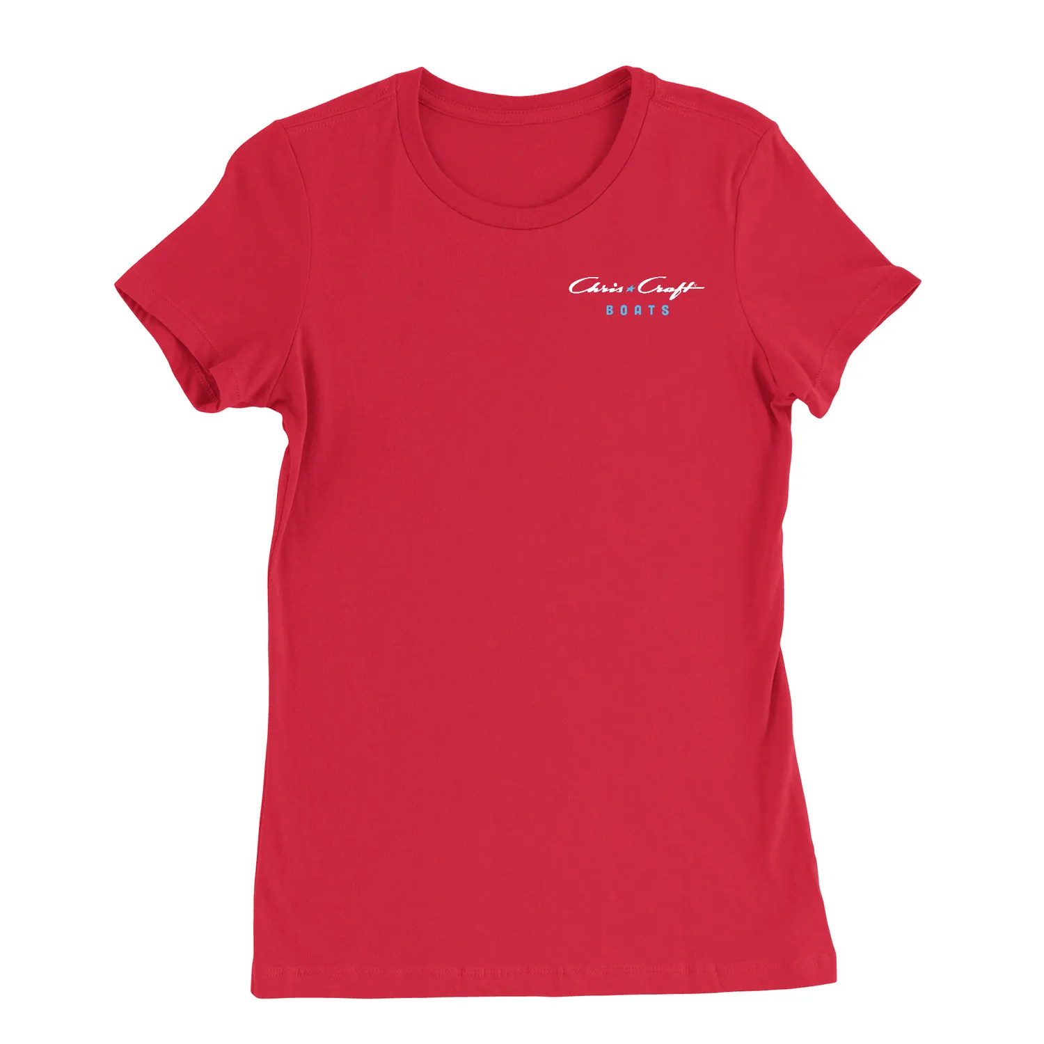 Chris Craft Star dame T-shirt royal bomuld med stjerne