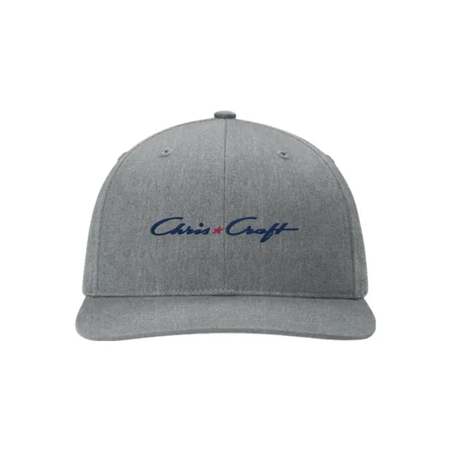 Chris Craft snapback kasket grå twill