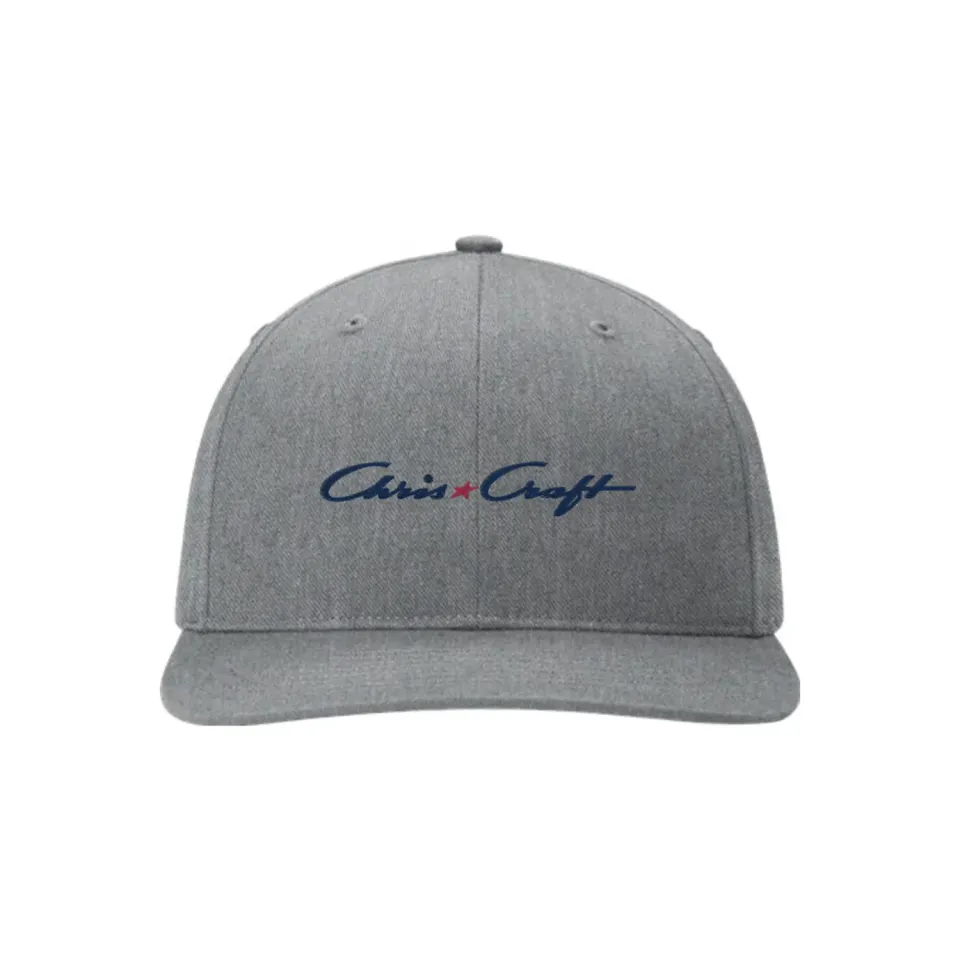Chris Craft snapback kasket grå twill
