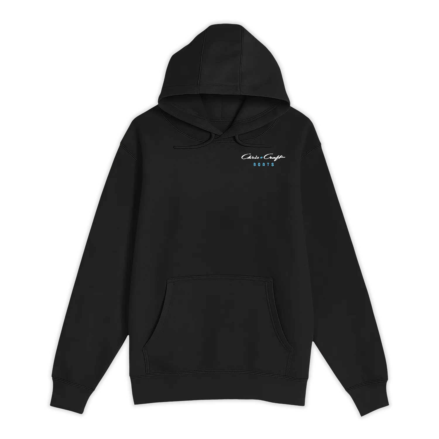 Chris Craft Star hoodie herre sort fleece