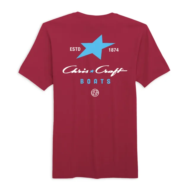 Chris Craft Star t-shirt herre sort bomuld