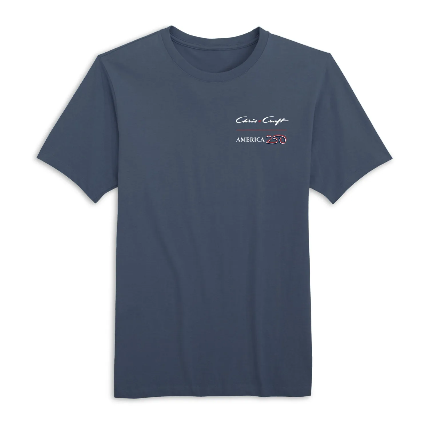 Chris Craft America250 T-shirt navy herre bomuld